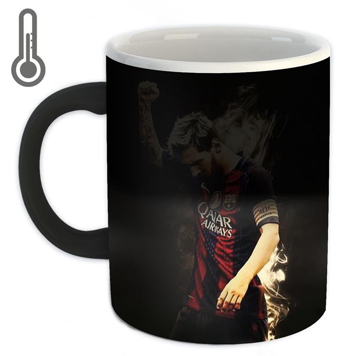 ماگ حرارتی زیزیپ مدل لیونل مسی 870M ZeeZip Lionel Messi 870M Heat Sensitive Mug